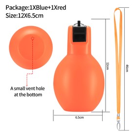 Zhujiehigh Pack of 2 Hygienic Hand Whistles, Sports Whistles, Referee Whistle, Football Whistle, Trainer Whistle, Loud Emergency for Trainers, Sports Teachers, Dog Trainer Accessories Whistle