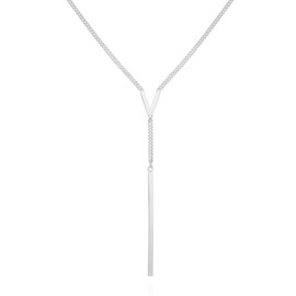 Vince Camuto Silvertone Lariat Y Necklace For Women