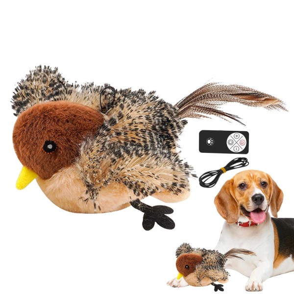 Unbranded Bird Cat Toy Simulated Chirping Bird Interactive Cat Toy