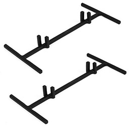 Milltown Merchants Metal Display Stand - Great for Displaying Ceramic Tiles, Plaques, and Warm Glass Art Creations - Portable Stand for Trade Show, Office, or Home (2, Modern Base Stand)