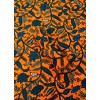 Unbranded Polyester African Wax Prints Fabrics-Orange