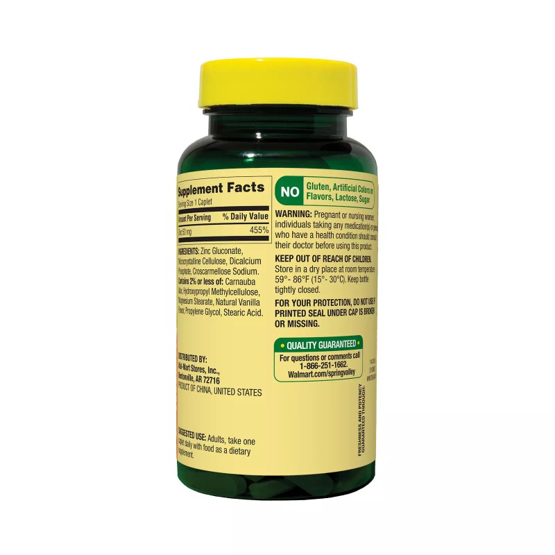 Spring Valley (2 PACK) Spring Valley Zinc Immune Health Dietary