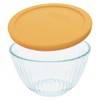 Pyrex 7401 3-Cup Sculpted Glass Mixing Bowl & 7401-PC 3