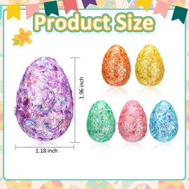 Canlierr 72 Pcs Foam Easter Eggs Artificial Tulip Flowers Set 36 Pcs Decorative Speckled Easter Eggs 36 Pcs Multicolor Fake Tulips for Easter Spring Wedding Bouquet Decoration(72 Pcs,Pink)
