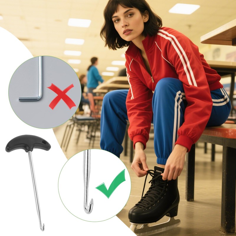 Skate Lace Tighteners, Carbon Steel Boot Lace Hooks Shoe Laces