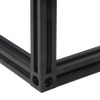 Zeberoxyz 8PCS Black Corner Bracket Cube with Screws 2020Series for