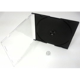Single CD Ultra Slimline Jewel Cases Black Tray (5)