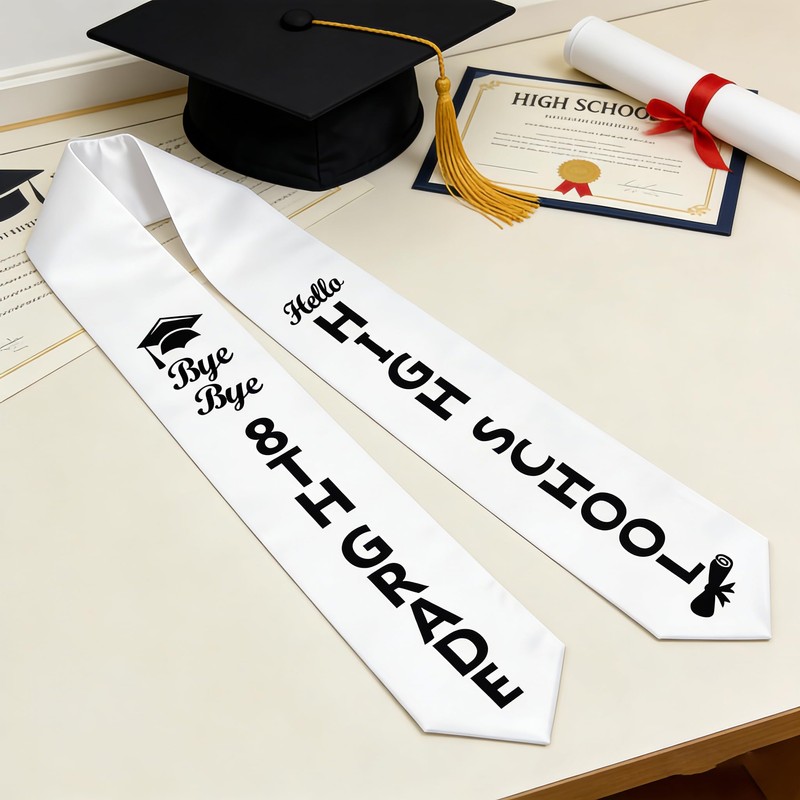 8TH Grade Graduation Stole Class of 2026, 8TH Grade Grad