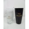AVION TEQUILA Black Boston Shaker 7" Pint Glass 6" Two