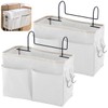 Forreen Bedside Storage Pocket, 2 Pcs Bedside Hanging Storage Basket