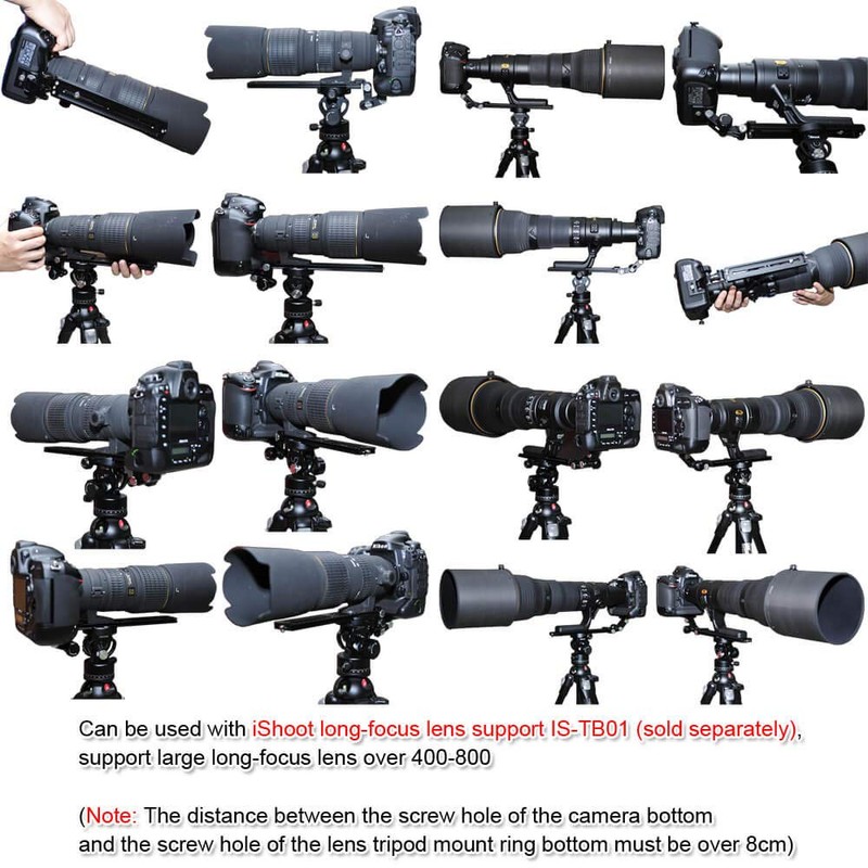 iShoot 220mm Long Camera Quick Release Plate Double Slide with