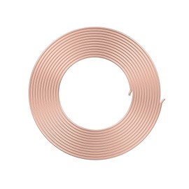 Aopin Red Copper Refrigeration Tubing ID 2mm / 2/25" x OD 3mm / 3/25" Hollow Copper Tubing - 4m / 13.12 Ft / 157 in Length for Refrigerator Capillary Tubing, Cooling Systems