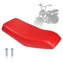 JMCHstore Upgraded New Seat for Monster Mega Moto MMB80 80cc MMB105 105cc, For Coleman Realtree RB100 RT100 Mini Bike Cushion Replacement parts (Red)