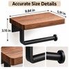 Wooden Toilet Paper Holder Wall Mount – Bathroom WC Roll