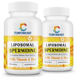 30mg Spermidine Supplement for Men & Women, High Absorption, More Potent Than Spermidine 3HCL - for Cellular Renewal, Longevity & Cognitive, Fermented Wheat Germ Extract, Pure & Natural, 120 Softgels