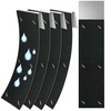 Joewuzun 4pack 11.8" x 3.5" Gutter Noise Dampener Rain Gutter