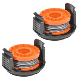 SPARES2GO 2.5m Line Spool & Cover Compatible with McGregor MCT1825 MCT2X1825 18v Strimmer Trimmer 1.5mm (Pack of 2)