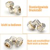 Pack of 2 90° Screw Fitting Angle for Diameter 16