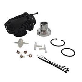 LKJYBG SQV-4 Turbocharger Boost Pressure Relief Valve Aluminum Alloy Vehicles Engine Turbocharger Blow Off Valve Replacement Parts black