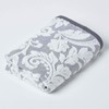 HOMESCAPES Luxury Silver Grey Hand Towel 100% Turkish Cotton Patterned