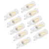 10Pcs G9 Base LED Light Bulbs 1.5W AC110V BiPin Bulb