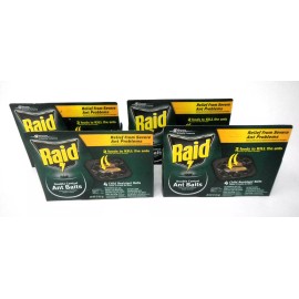 Raid Double Control Ant Baits Child Resistant .28oz Each (4ct x 4)