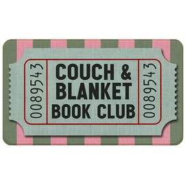 WARDOS Book Club Decorations Door Mat, Trendy Preppy Welcome Mats for Reading Nook Room Library Front Door Indoor Outdoor Entrance Porch, Vintage Bookish Doormat, Book Lovers Gifts, 17x30 Inches