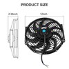 JDMSPEED New 12" Inch Universal Slim Fan Push Pull Electric