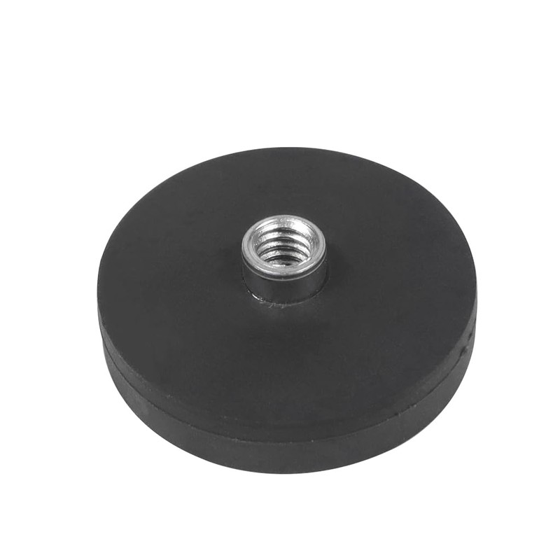 NovelGoal D36mm Mini Magnetic Mount Strong Round Rubberized Base 1/4"