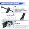 UHANBUT Car Brake Caliper Piston Rewind Tool, Disc Braked Caliper