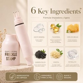 1PCS Sello De Pecas Falsas, Pecas De Pecas,Herramienta De Maquillaje Portátil, Bolígrafo de Maquillaje para Pecas Realistas Naturales, Impermeable y Duradera (LIGHT)