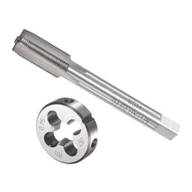 CoCud Tap Dice Tap and Die Set M11 x 0.75 Thread High Speed Steel Machine Screw Tap Land Die Tool Kit for Screw Tapping 1 Set