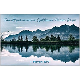 Cast All Your Concerns Inspirational Christian Poster-A22