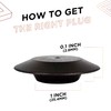 4 Pack 1 Inch Flush Mount Black Plastic Body and