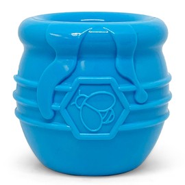 SodaPup Honey Pot – Durable Dog Treat Dispenser & Enrichment Toy Made in USA from Non-Toxic, Pet Safe, Food Safe Natural Rubber Material for Mental Stimulation, Problem Chewing, Calming Nerves, & More