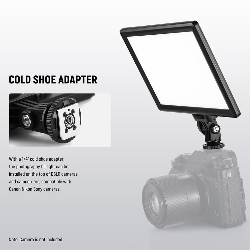 NEEWER 9 Inch LED Camera Panel Video Light, 4000 mAh