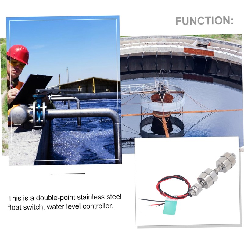 100mm Dual Ball Float Switch with Wire Liquid Water Level