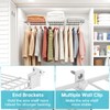 12 Inch Wire Shelf Brackets Set, 6 Wire Rack Support