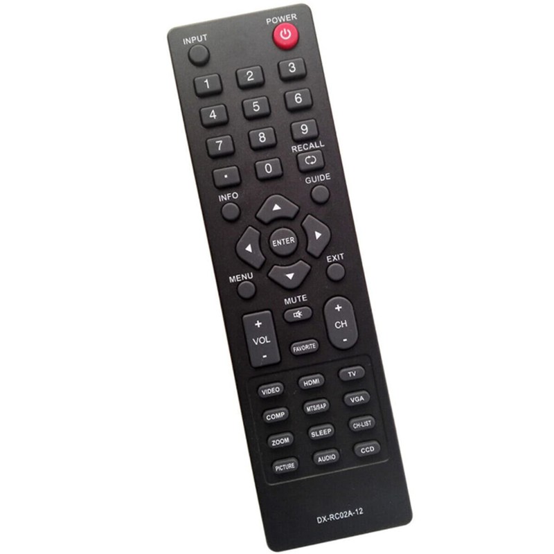 DX-RC02A-12 Remote Control for DYNEX TV Remote Replacement 32" &