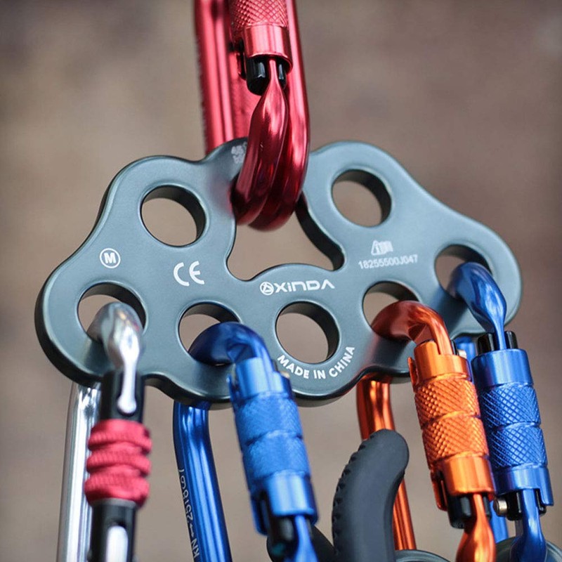 ANCLLO Rigging Plate 8 Holes Paw Descender Plate Multi Anchor