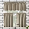 No. 918 Martine Microfiber 3-Piece Kitchen Curtain Set, 54" x