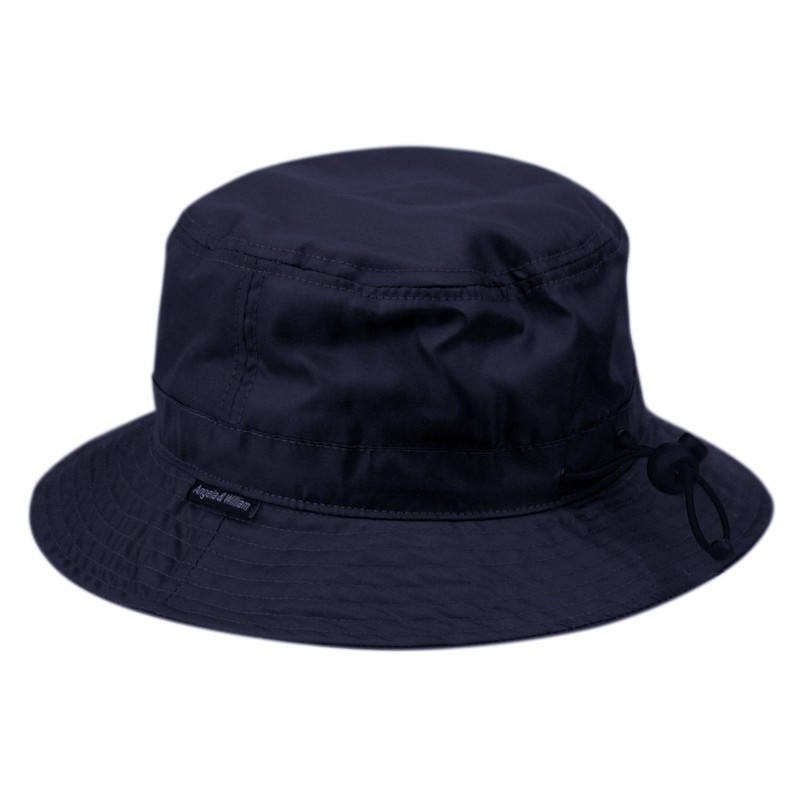 Waterproof Bucket Rain Hat in Nylon (Navy)