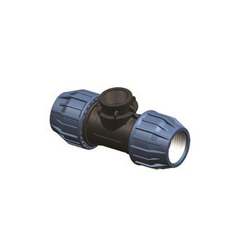 Elysee Polypropylene fitting, T-piece 90° with internal thread on centre