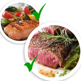 COM-FOUR® Meat Thermometer Digital Grill Thermometer Kitchen Thermometer for Cooking, Baking and Roasting Foldable Roasting Thermometer