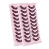 False Eyelashes Russian Strip Lashes Natural Fluffy Wispy D Curly