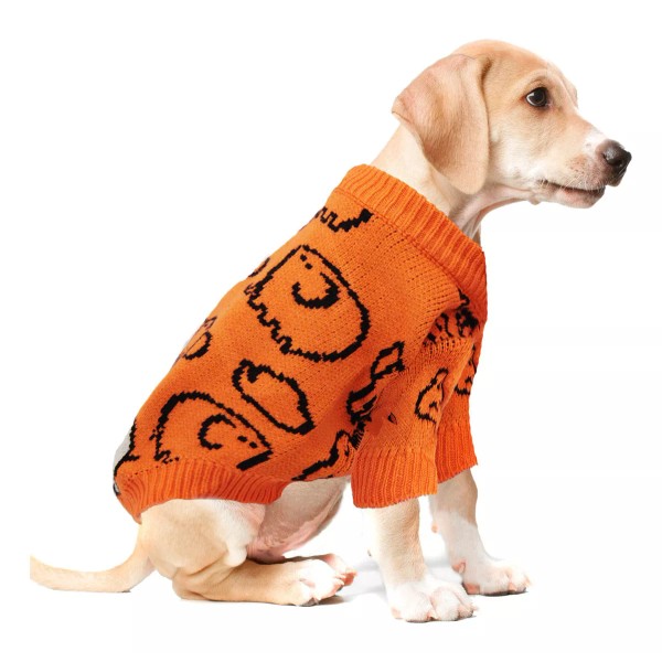 J.H. Company Sueter Para Perro Mascotas Tejido Suave Dif Tallas 1381 Color Naranja Xs