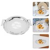 Zerodeko Stainless Steel Tea Tray Tea Serving Platter with Handles