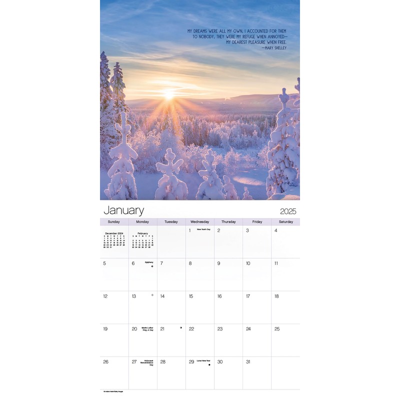 2025 First We Dream Wall Calendar