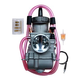 SVKZGFZ Carburetor for Suzuki RM125 RM250 Honda CR250 CR500R Kawasaki KX125 KX250 Yamaha YZ250 PWK 38MM Carb & Throttle Cable (45.6”)
