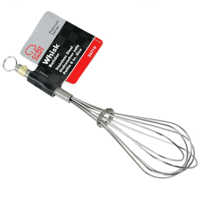 Chef Craft Select Sturdy Whisk, 8 inch, Stainless Steel